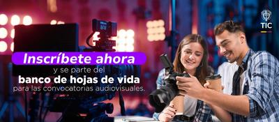 Imagen diseñada de jóvenes relacionados con la industria audiovisual Imagen diseñada de jóvenes relacionados con la industria audiovisual