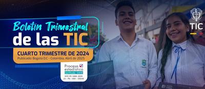 Imagen diseñada para el ´Boletín Trimestral de las TIC - Cuarto Trimestre de 2024´ Imagen diseñada para el ´Boletín Trimestral de las TIC - Cuarto Trimestre de 2024´