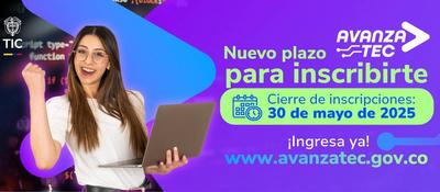 Imagen diseñada para Nuevo Plazo para Inscribirte 'Avanza TEC' Imagen diseñada para Nuevo Plazo para Inscribirte 'Avanza TEC'