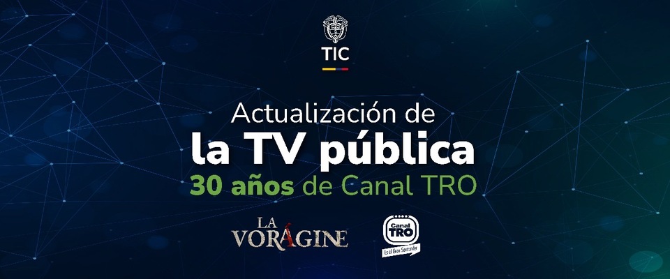 Imagen diseñada para actualización de la TV publica 30 años de canal TRO Imagen diseñada para actualización de la TV publica 30 años de canal TRO