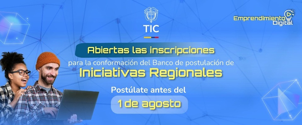 Imagen diseñada para Inscripciones Abiertas para la Postulación del Banco de Iniciativas Regionales