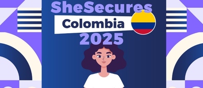 Imagen diseñada para SheSecures Colombia 2025