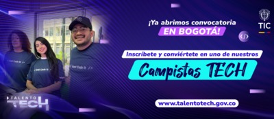 Imagen diseñada que muestra a dos estudiantes y texto relacionado con la oferta