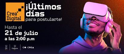 Imagen diseñada para convocatoria Crea Digital 2025