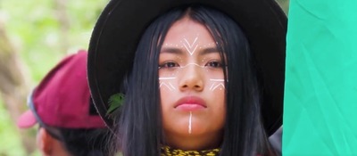 Foto de una mujer del pueblo originaria del Cauca