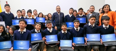 Foto de estudiantes del Nariño