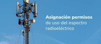 Imagen diseñada para permisos para el uso del espectro radioeléctrico