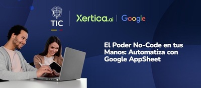 Imagen diseñada El Poder No-Code en tus Manos: Automatiza con Google AppSheet