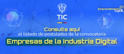 Imagen diseñada que informa sobre la lista de postulados