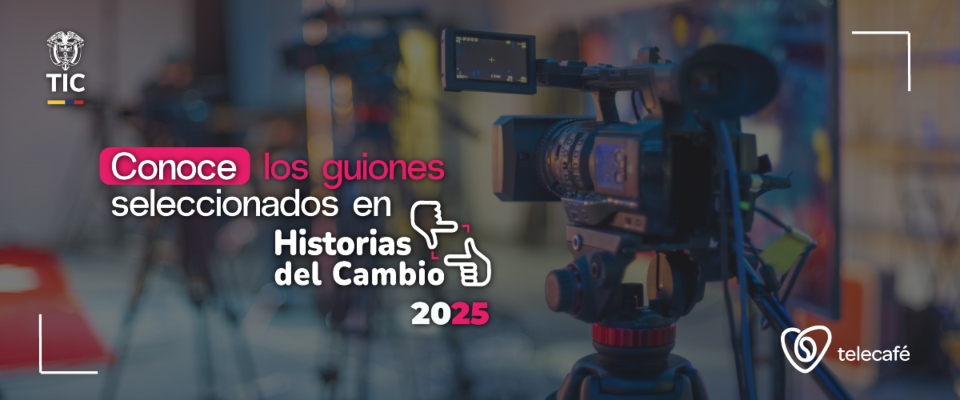 Imagen diseñada con foto de una cámara y texto sobre los guiones seleccionados