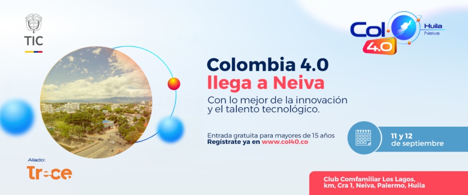 Imagen disseñada para Colombia 4.0 llega a Neiva