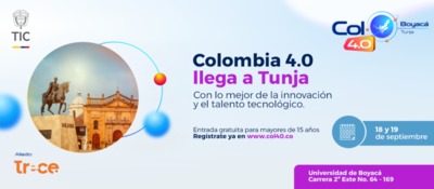 Imagen diseñada para evento Colombia 4.0 en Tunja