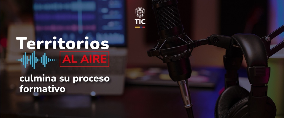 Imagen diseñada informando el estado del proceso de Territorioas al Aire 2025