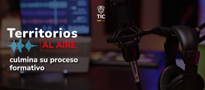 Imagen diseñada informando el estado del proceso de Territorioas al Aire 2025