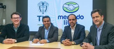 Foto de viceministro y directivos de Mercado Libre