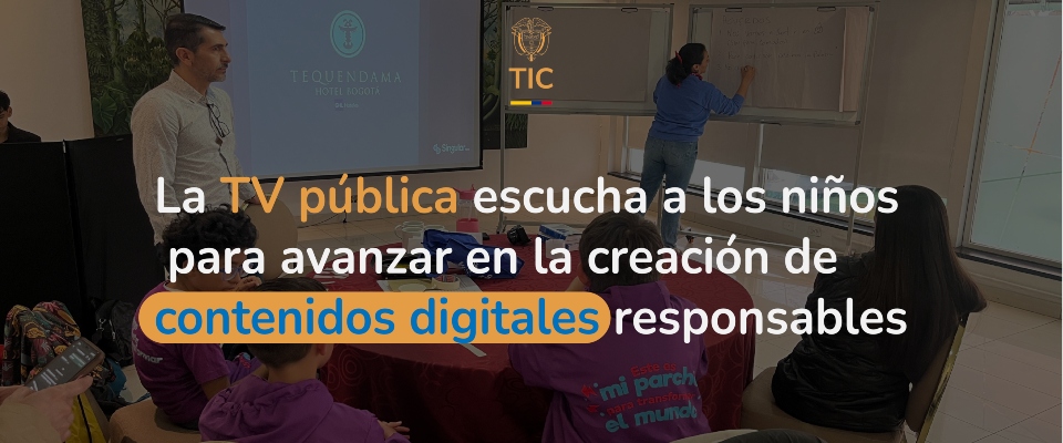 Imagen diseñada para el dialogo entre niños, niñas y la TV pública