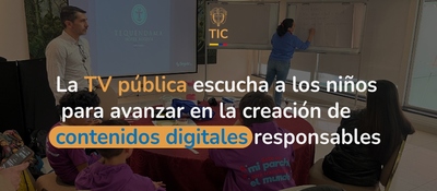 Imagen diseñada para el dialogo entre niños, niñas y la TV pública