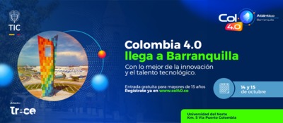 Imagen diseñada para invitar a Colombia 4.0 Atlántico