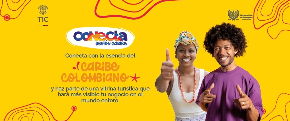 Imagen diseñada con relación a la iniciativa de Conecta Región Caribe