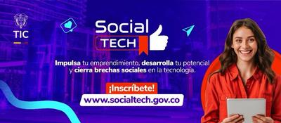 Imagen diseñada invitando a presnetación de SocialTECH