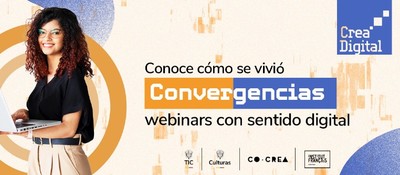 Imagen diseñada invitando a consultar los webinar de Convergencia