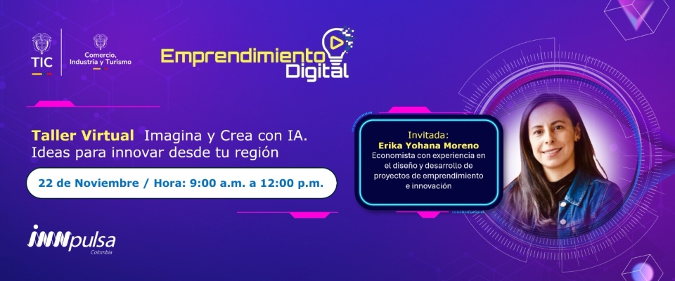 Imagen diseñada con información del taller Imagina y Crea con IA Imagen diseñada con información del taller Imagina y Crea con IA