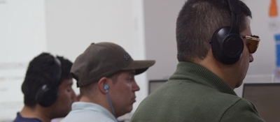 Foto de beneficiarios con discapacidad.