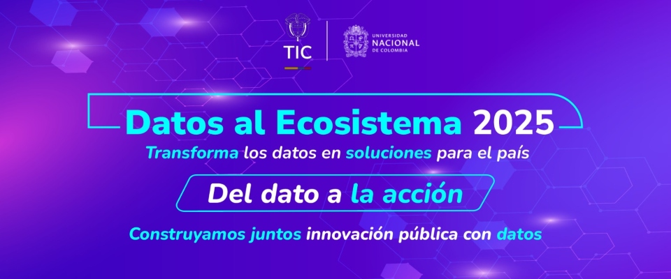 Imagen diseñada sobre el concurso Datos al Ecosistema 2025
