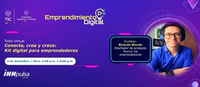 Imagen diseñada con información del taller y foto del speaker