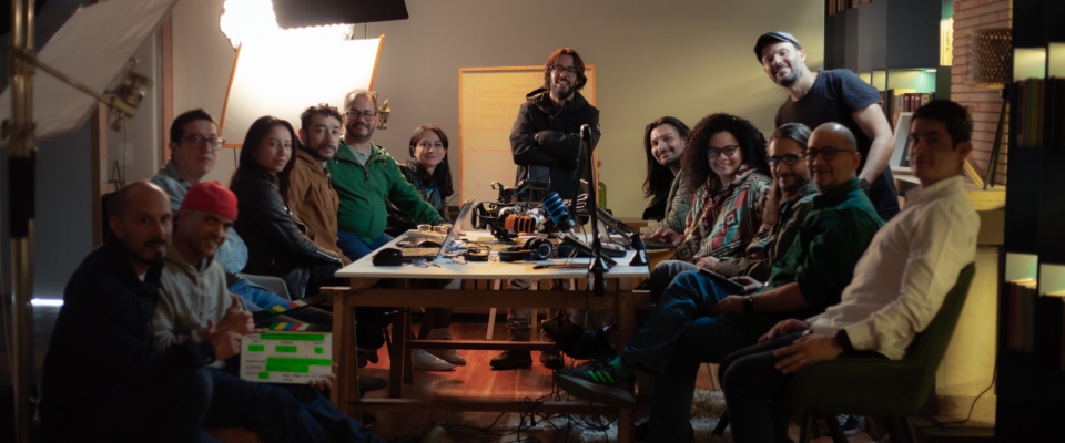 Foto de productores del docuumental