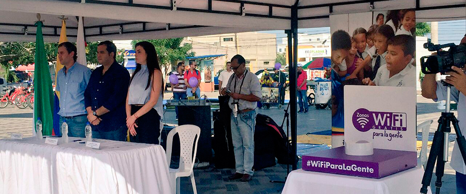 Sucre estrenó sus dos primeras 'Zonas Wifi Gratis para la Gente