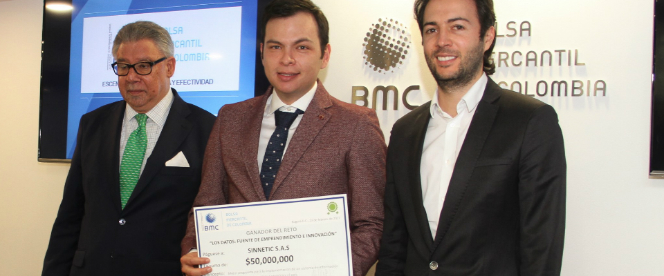 Bolsa Mercantil y MinTIC premian al ganador del reto 'Los datos fuente de emprendimiento e innovación