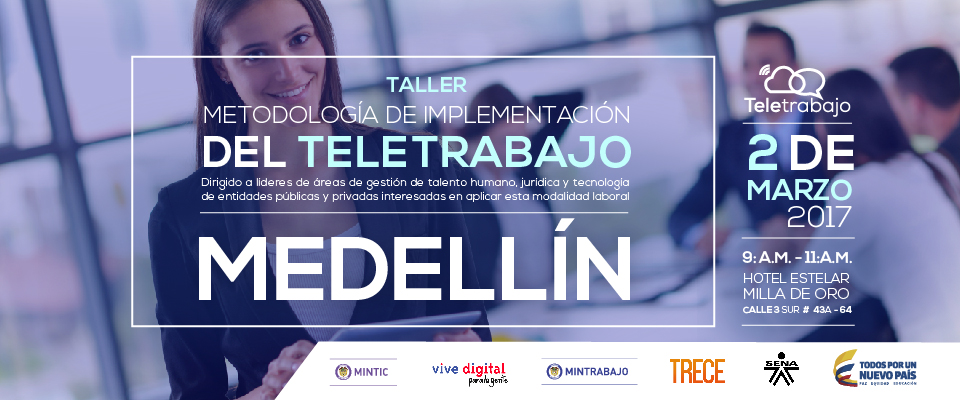 Taller gratuito para que más empresas antioqueñas se sumen al teletrabajo