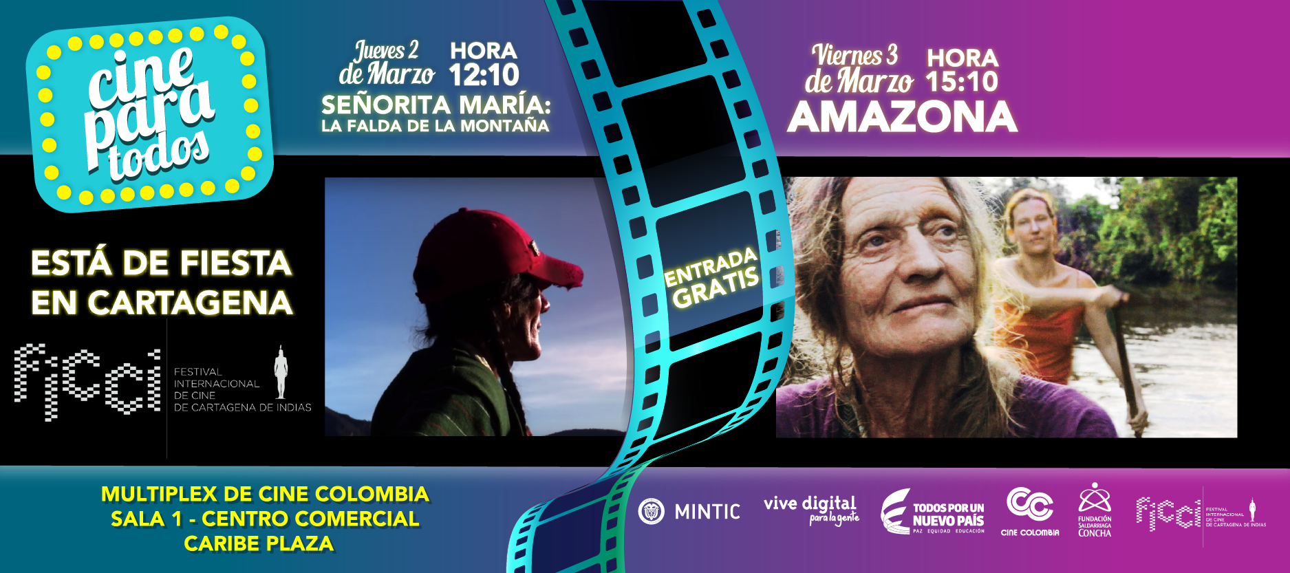 #CineParaTodos participa en el Festival Internacional de Cine de Cartagena