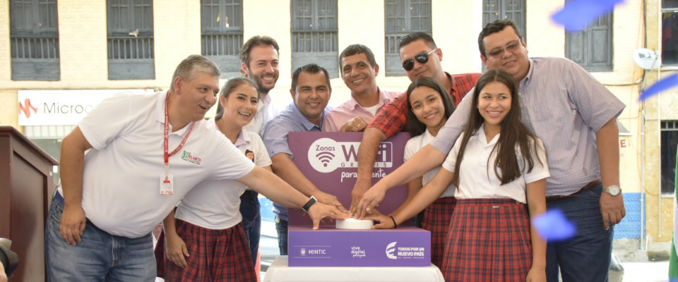 Viceministro Daniel Quintero Calle, inaugura Zona #WifiGratis en Acacías