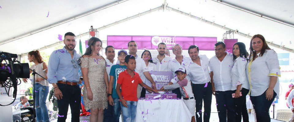 Inauguración Zona WIFi depapartamento del Atlántico
