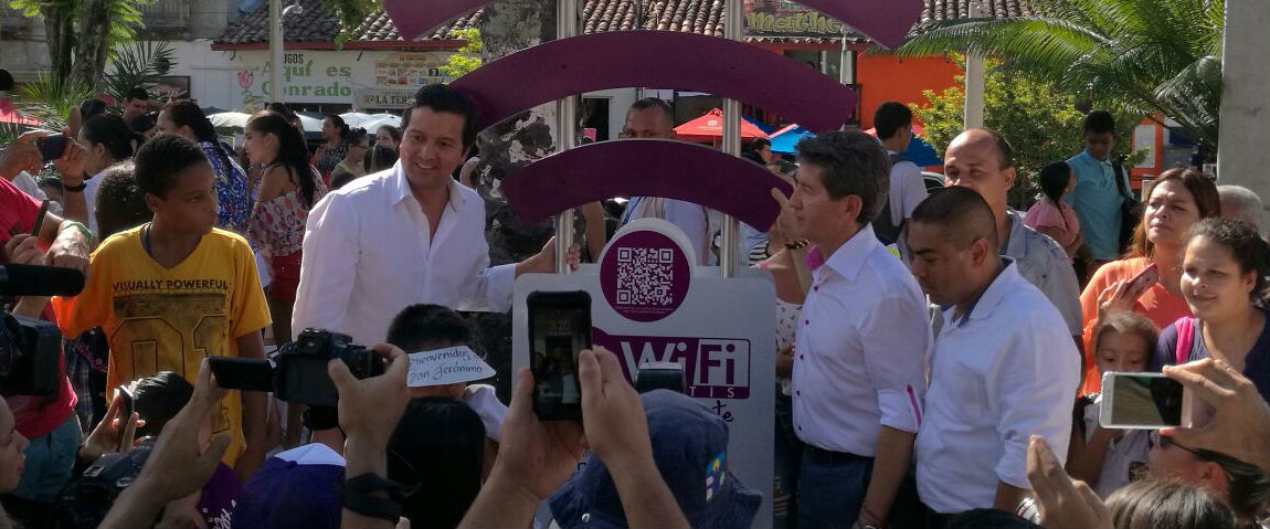 Todos los municipios de Antioquia están conectados con Zonas WiFi Gratis Todos los municipios de Antioquia están conectados con Zonas WiFi Gratis