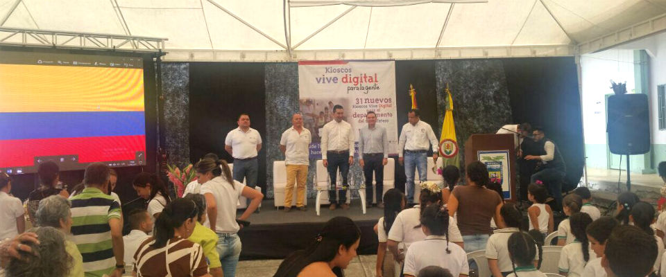 Habitantes de zonas rurales del Eje Cafetero estrenaron 31 Kioscos Vive Digital
