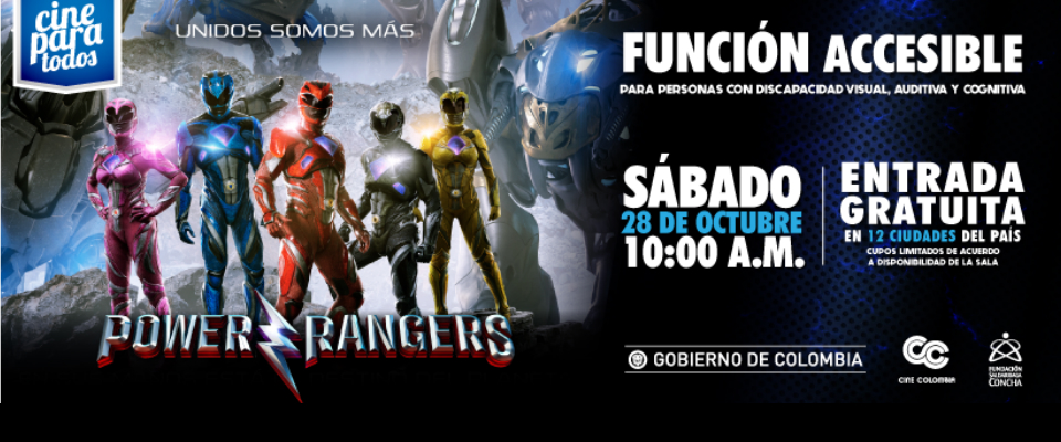  Power Rangers, Cine para Todos