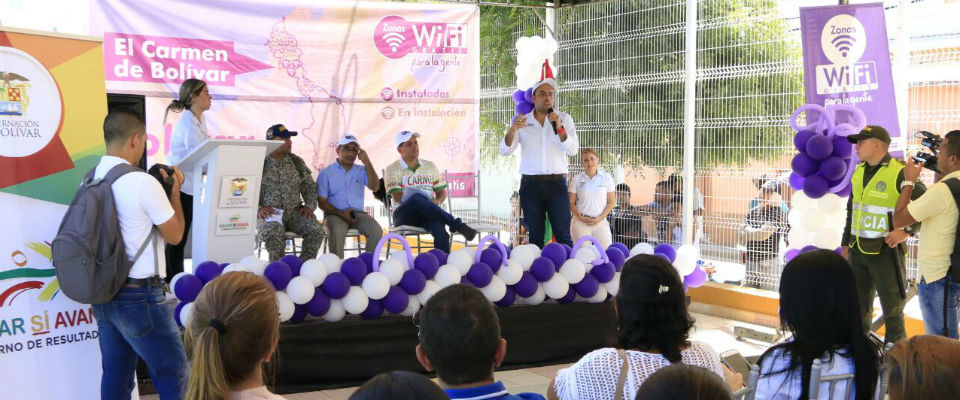 Carmen de Bolívar estrena tres Zonas WiFi Gratis para la Gente