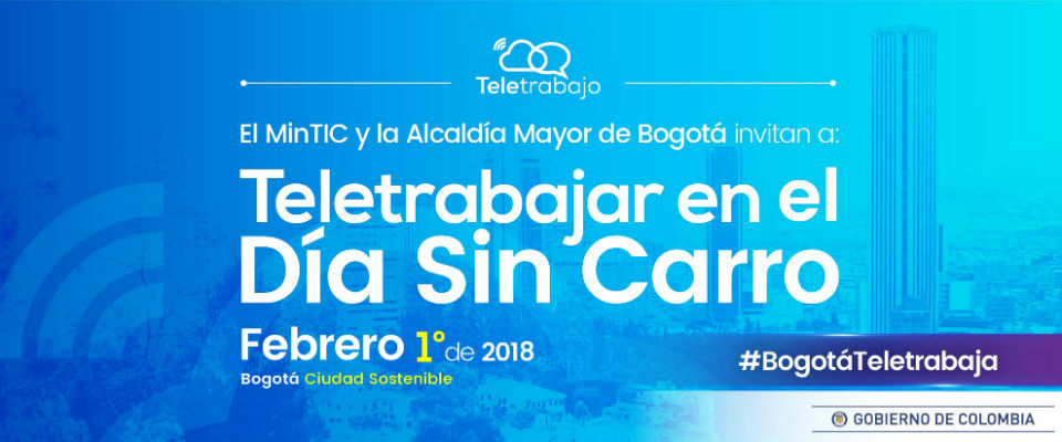 ¡A teletrabajar en el Día sin carro! ¡A teletrabajar en el Día sin carro!