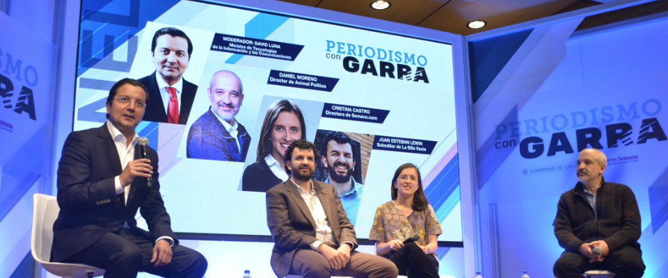 Ministro TIC, David Luna, Foro Periosdismo Con Garra Ministro TIC, David Luna, Foro Periosdismo Con Garra