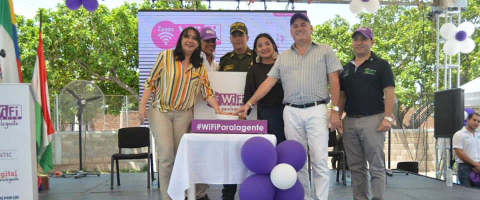 Desde hoy todos los municipios del Cesar tienen al menos una Zona WiFi Gratis
