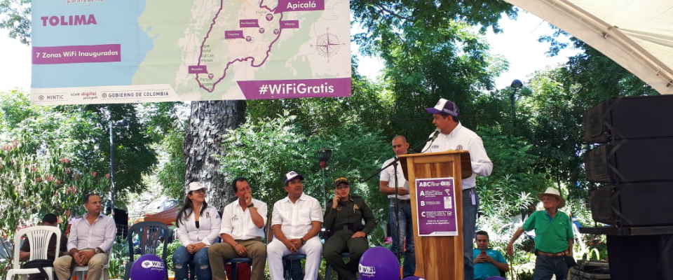 Habitantes del Tolima ya cuentan con 34 Zonas WiFi Gratis para la gente Habitantes del Tolima ya cuentan con 34 Zonas WiFi Gratis para la gente