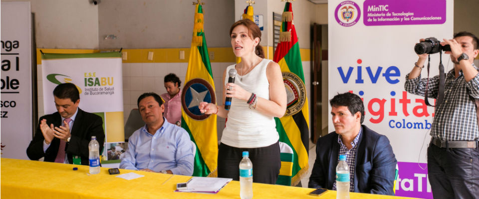 Viceministra TIC - María Carolina Hoyos en Bucaramanga Viceministra TIC - María Carolina Hoyos en Bucaramanga
