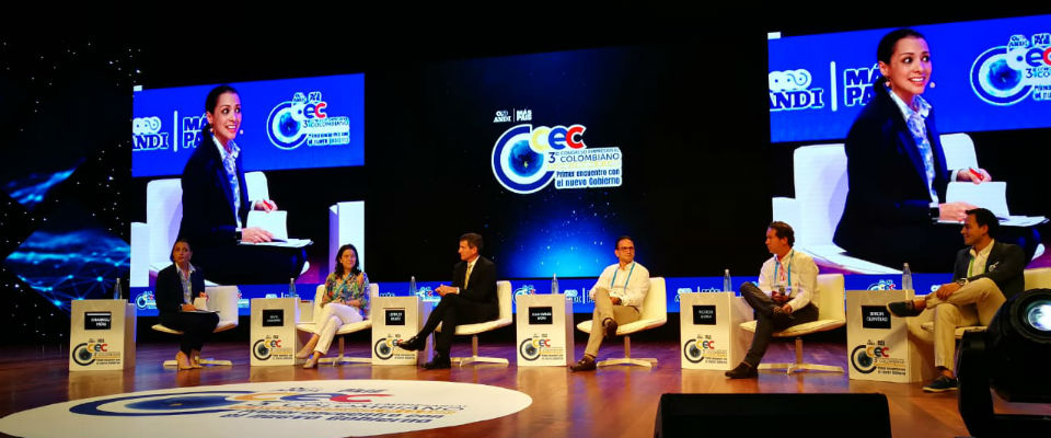 Ministra TIC, Sylvia Constaín, en el panel ‘Colombia y la Revolución Industrial 4.0’