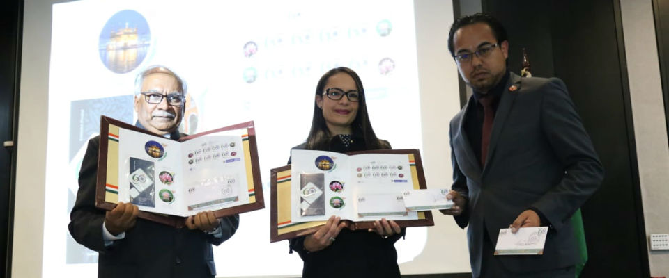 Colombia lanza estampilla por los 60 años de relaciones diplomáticas con India