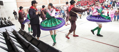 Estudiantes de Tuta bailan en evento de entrega de Tabletas para Educar