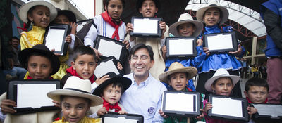 Entrega de Tabletas Para Educar en Cerinza, Boyacá.
