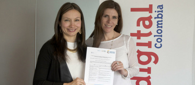 Firma del documento oficial entre ANSPE y MinTIC